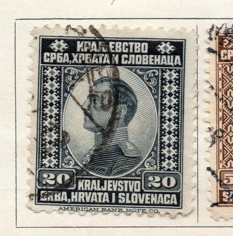 Yugoslavia 1924 Early Issue Fine Used 20d. 086624