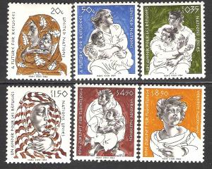 United Nations, Refugees, 6 Different, MNH**-