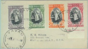 83439 -  TONGA  - POSTAL HISTORY  -   COVER  to USA 1948  from  VAVA'U