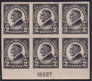 US 611 Modern Mint VF Plate Block