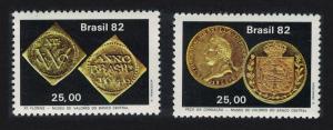 Brazil 10th Anniversary of Brazilian Central Bank Values Museum 2v SG#1973-1974