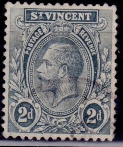 St. Vincent 1913-17, King George V, 2p, sc#106, used