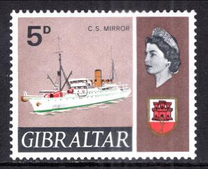 Gibraltar 191A Ship  MNH VF