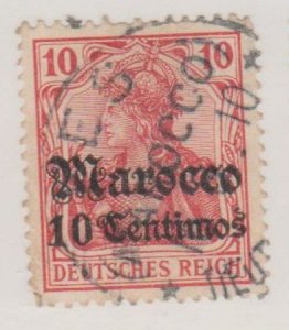 Germany - Offices in Morocco Scott #35 Stamp - Used Single