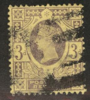 Great Britain Scott 115, Victoria CV$3.75 1887