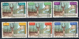 Guinea; 1961: Sc. # 214-219: Used CTO Cpl. Set