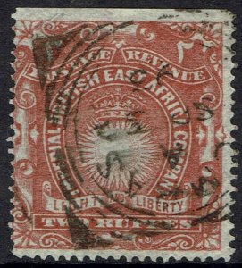 BRITISH EAST AFRICA 1890 LIGHT AND LIBERTY 2R USED