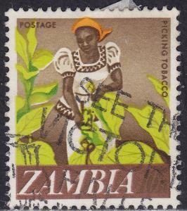 Zambia 44 USED 1968 Woman Tobacco Picker