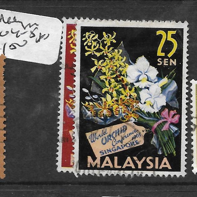 MALAYA MALAYSIA  (P2503B) SG 4-5  FLOWERS VFU