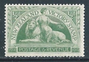 New Zealand #165 NH 1/2p Peace & British Lion