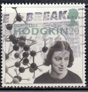 Great Britain 1996 Sc#1693 Prof. Dorothy Hodgkin (scientist) used