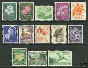 Norfolk Islands #29-41 VF MNH - 1960 Flowers - Birds