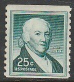 U.S. 1059A, 25¢ COIL SINGLE, MINT, NH. VF. (480)