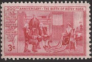 # 1004 MINT NEVER HINGED BETSY ROSS