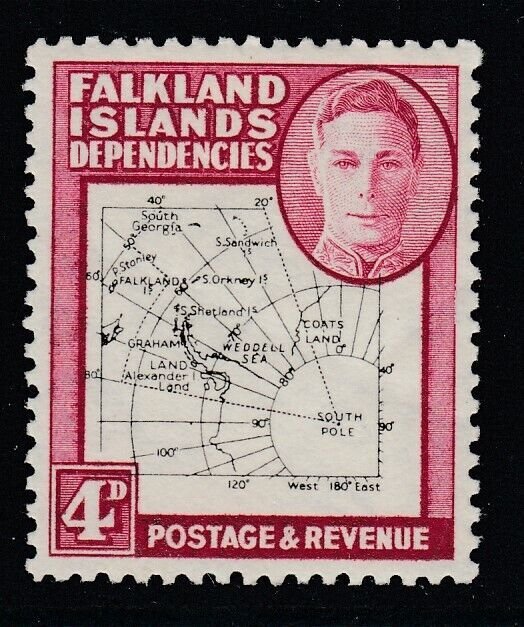 Falkland Islands Dep., SG G13 (Thin Map), MLH