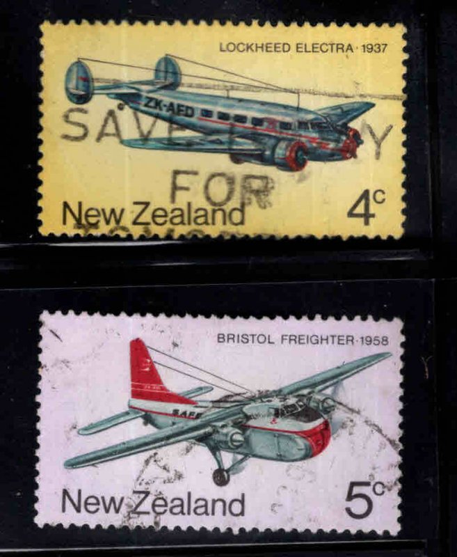 New Zealand Scott 557-558 Used Airplane stamps