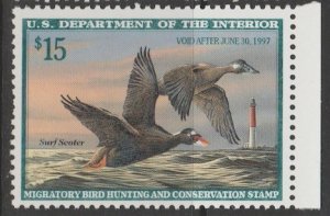 U.S. Scott Scott #RW63 Duck Stamp - Mint NH Single