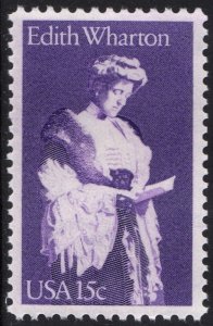 SC#1832 15¢ Edith Wharton Single (1980) MNH