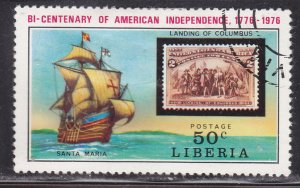 Liberia 708 American Revolution Bicentennial 1975