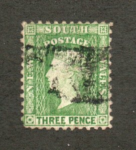 New South Wales - SG# 211b Used / Perf 11/ Double line wmk    -     Lot 0523147