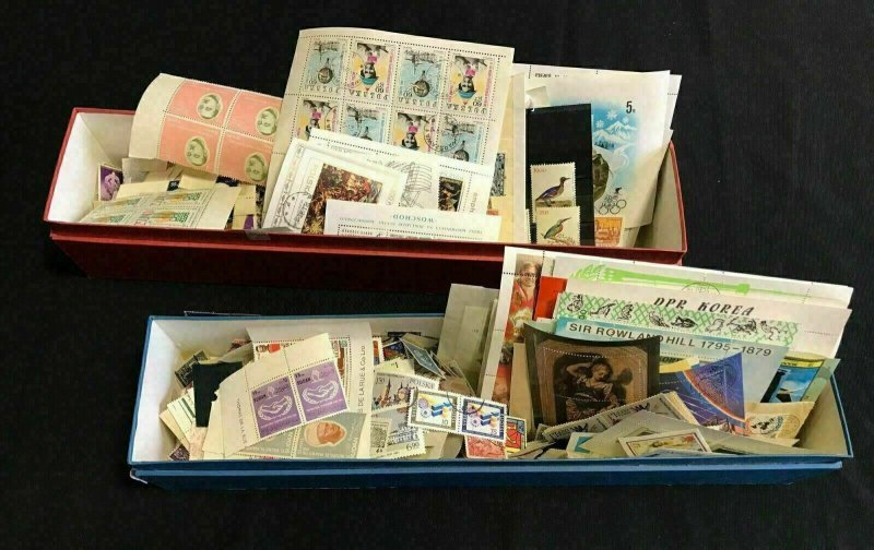 WORLD LOT 200+ Stamps MNH MH Used +Sheets+Blocks Covers SORTER LOT