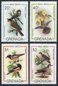 Grenada 985-988,989, MNH. Mi 1026-1029,Bl.89. Tropical king birds,Warblers,1980.