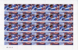 St.Vincent Grenadines 1988 Sc#614/621 TENNIS PLAYERS 8 MINI-SHEETLETS UNFOLDED