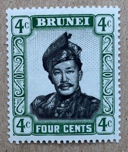 Brunei 1952 4c Sultan, MNH. Scott 86, CV $0.25.   SG 103