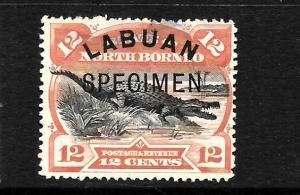 LABUAN 1894-96   12c  PICTORIAL SPECIMEN  MNG     SG 70s