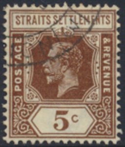 Straits Settlements    SC# 187a   Used   wmk crown CA script Die I see detail...