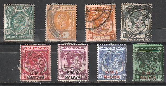 #109,155,240,243,261,262,264,267 Straits Settlements Used