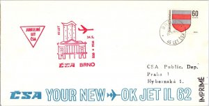 Czechoslovakia 1971 FFC - CSA - Brno To Prague - J7829