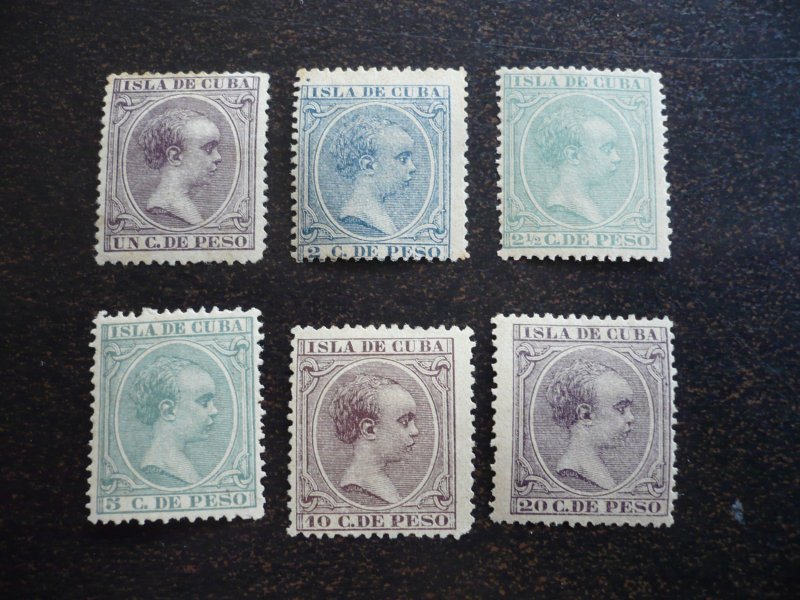 Stamps - Cuba - Scott# 133,136,140,145,147,153 - MH - Partial Set of 6 Stamps