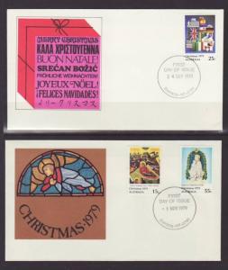 Australia 719-721 Christmas 1979 S/2 U/A FDC 