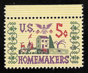 #1253 5 cents Homemakers, Sampler Stamp Mint OG NH EGRADED XF 90 XXF