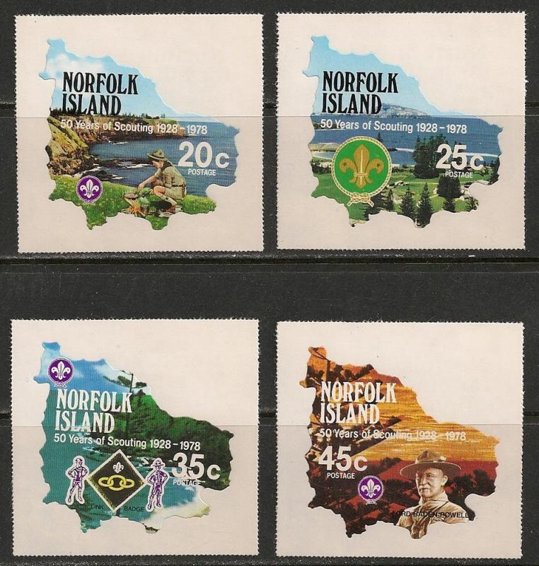 Norfolk Island #231-34 VF MNH - 1978 Scounting