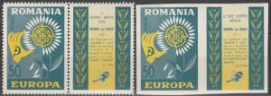 Romania Europa 1964 MNH Perf & Imperf  (S1958)