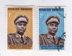 Rwanda         572 - 573     Mint & Used