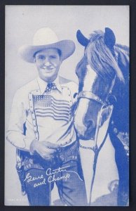 GENE AUTRY (CHAMP) CHAMPION his horse TV Movie Actor Mutoscope Arcade Card (b)