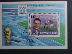 CENTRAL AFRICA-1978-WORLD CUP SOCCER-ARGENTINA'78 -CTO S/S VERY FINE