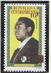 Central African Republic #60 10fr on 20fr  (MNH) CV $6.25
