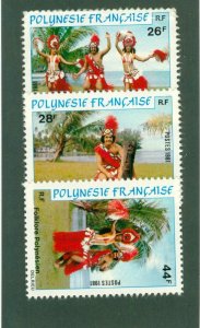 FRENCH POLYNESIA  346-48 MNH CV$ 4.60 BIN$ 2.50