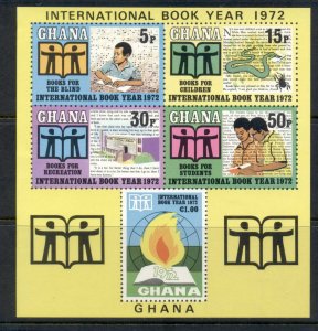 Ghana 1972 Intl. Book year MS MUH