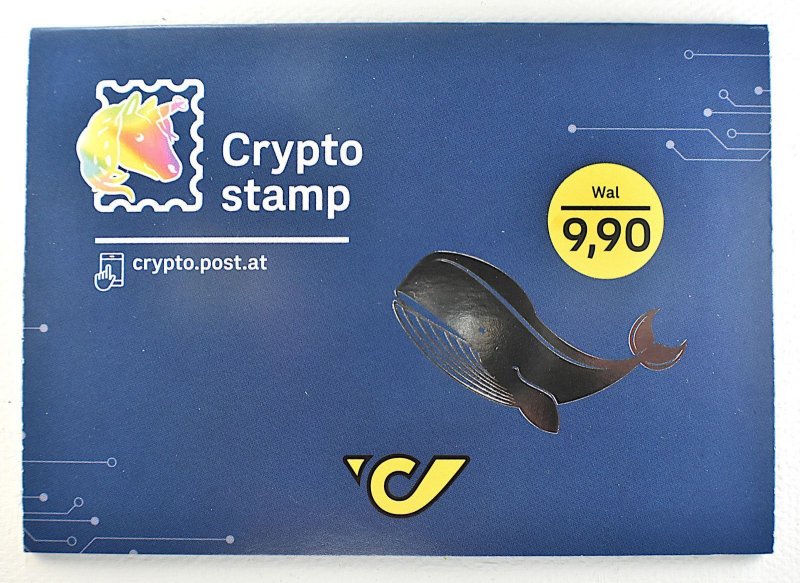 AUSTRIA CRYPTO STAMP 3.0 WHALE YELLOW, 2021