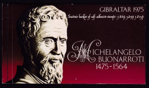 Gibraltar 328a Michelangelo Booklet MNH VF