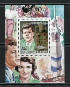 GUINEA JOHN F. KENNEDY DELUXE SOUVENIR SHEET MINT  NH