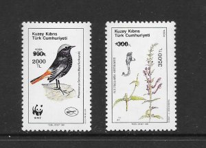 BIRDS - TURKEY (CYPRUS) #386-7  MNH