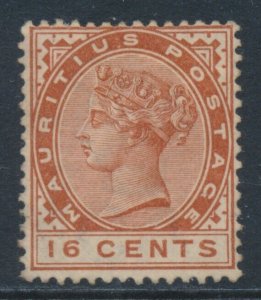 Mauritius 1885 16 cent SG 109 Mint Chestnut