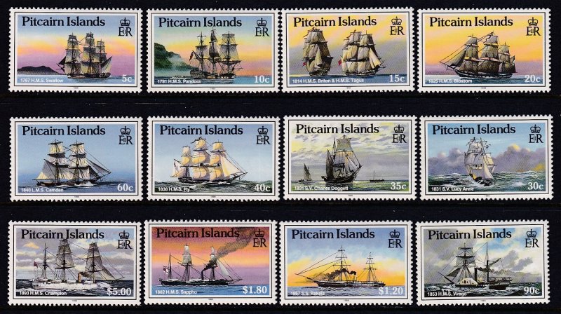 Pitcairn Islands 298-309 Sailing Ships MNH VF