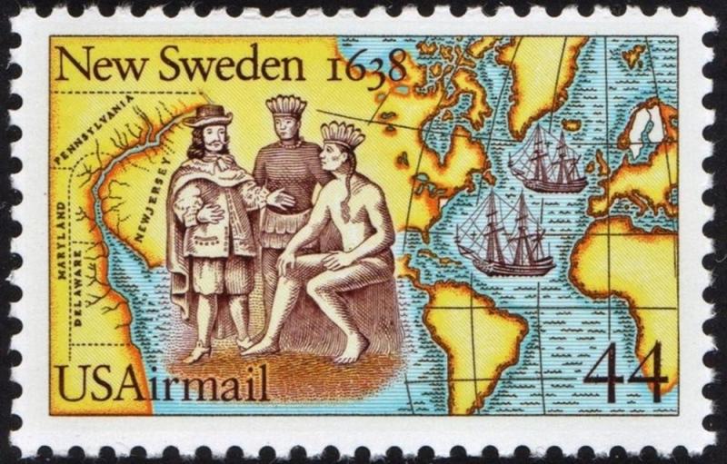 SC#C117 44¢ New Sweden Single (1988) MNH